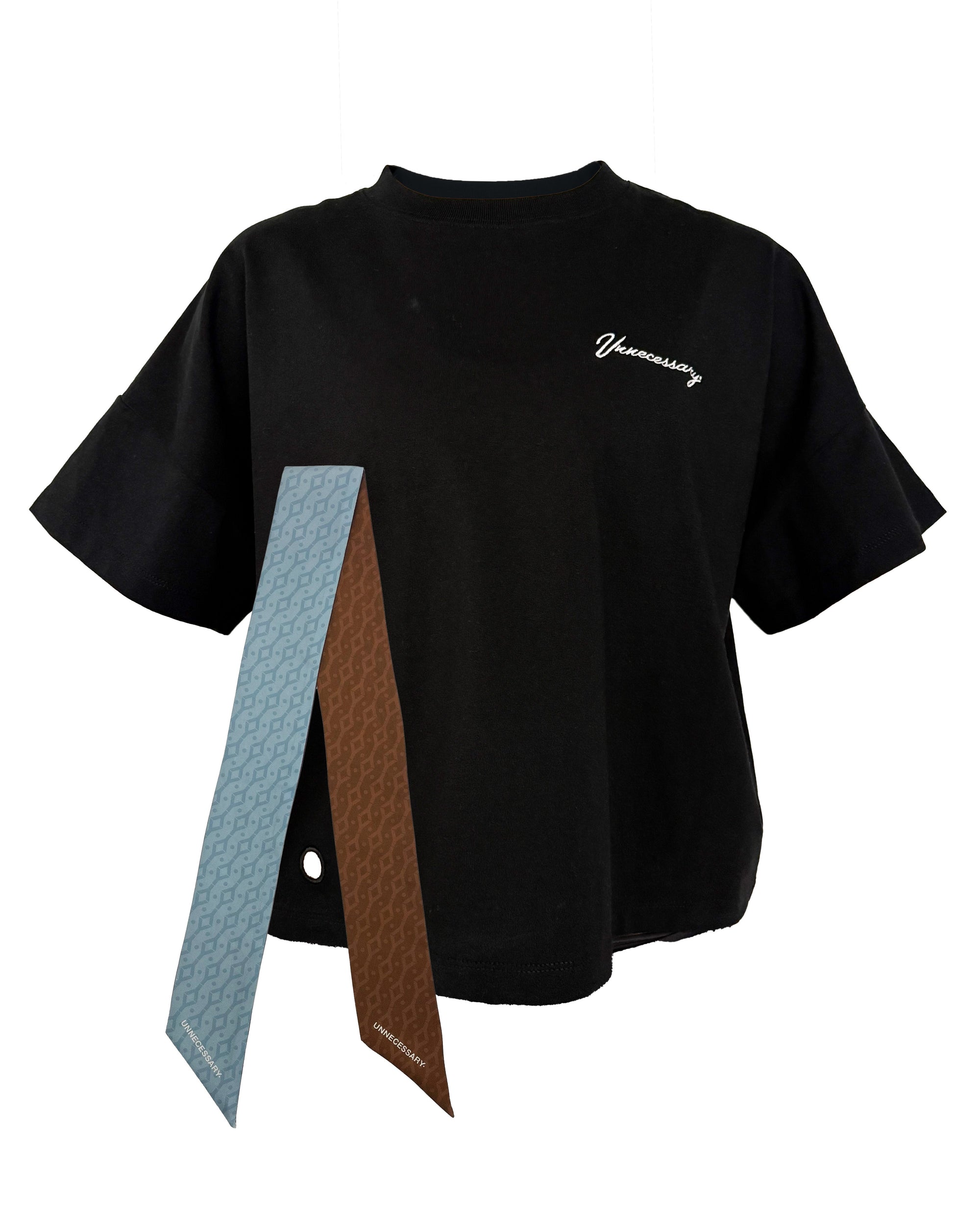 BLACK BOX CUT T-SHIRT + TWILLY