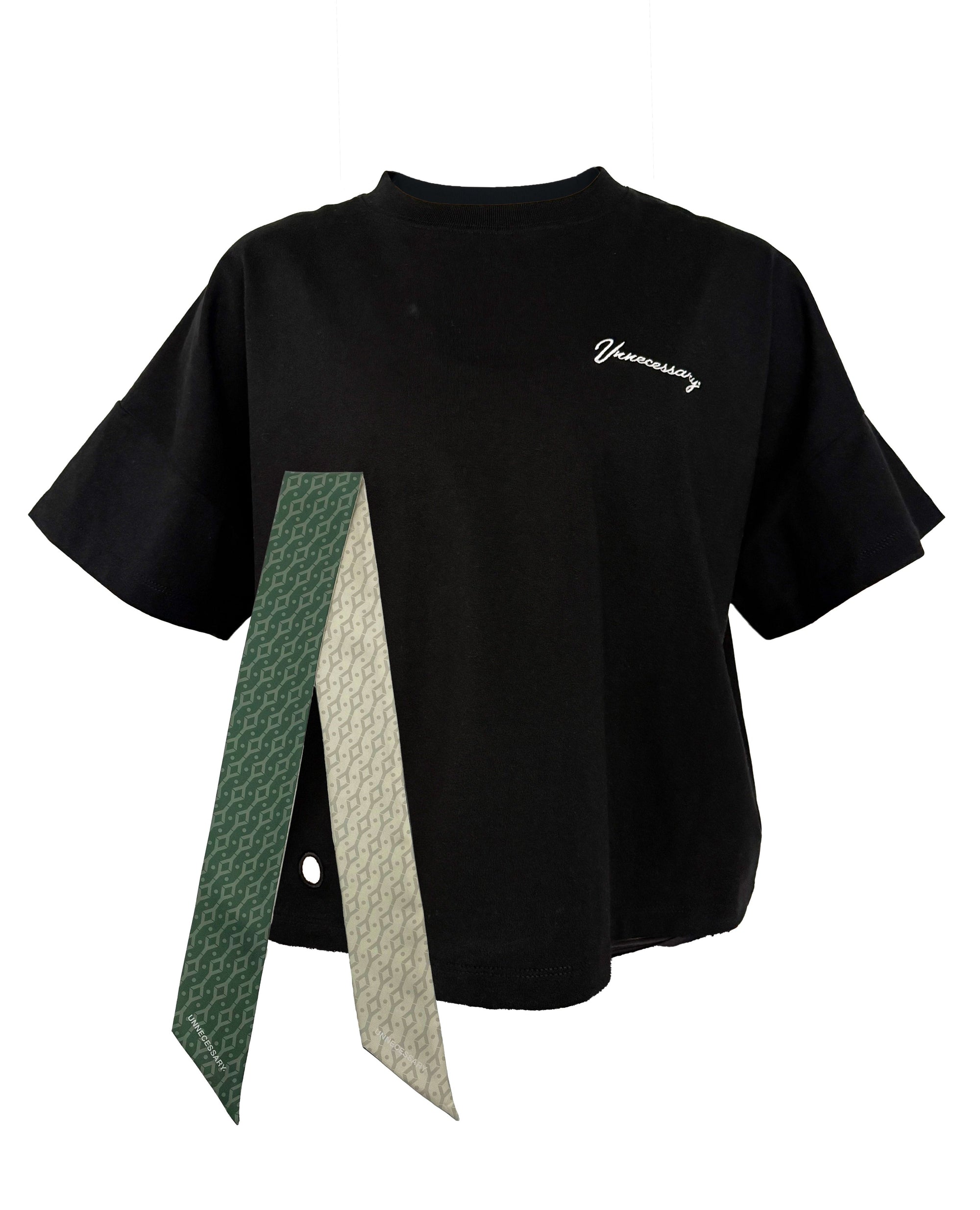 BLACK BOX CUT T-SHIRT + TWILLY