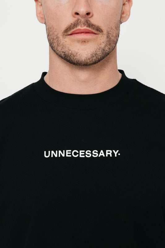 UNNECESSARY Logo T-Shirt | Black