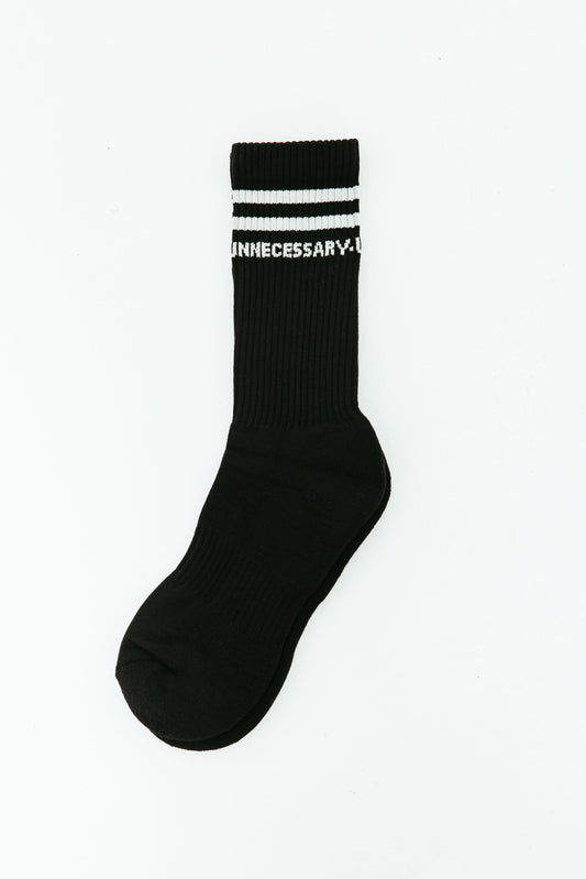 UNNECESSARY Athletic Socks | Black