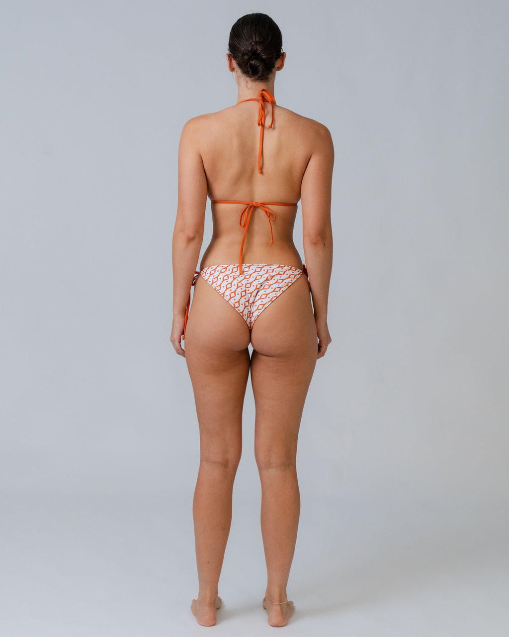 Reversible Y. Print Tie Side Bottom - Burnt Orange