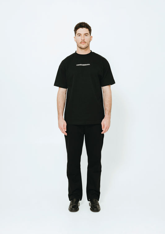 UNNECESSARY Logo T-Shirt | Black