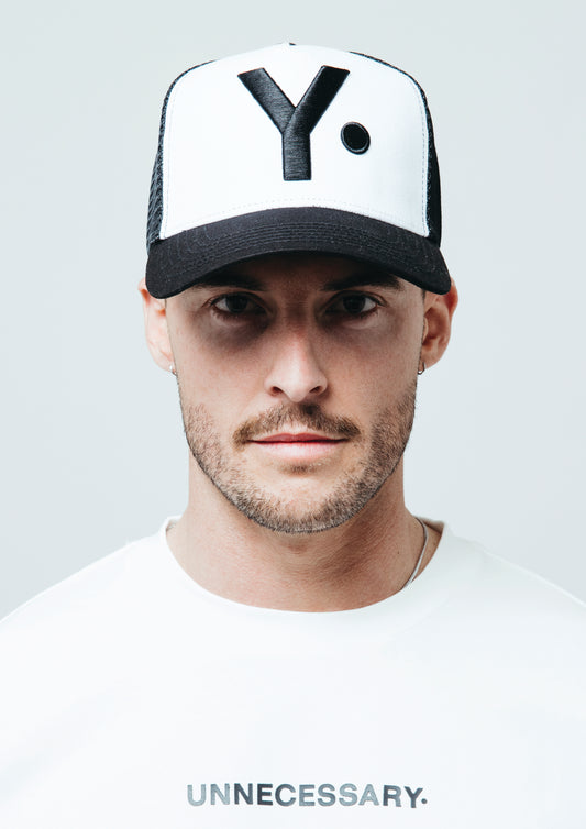 Y Trucker Cap | White