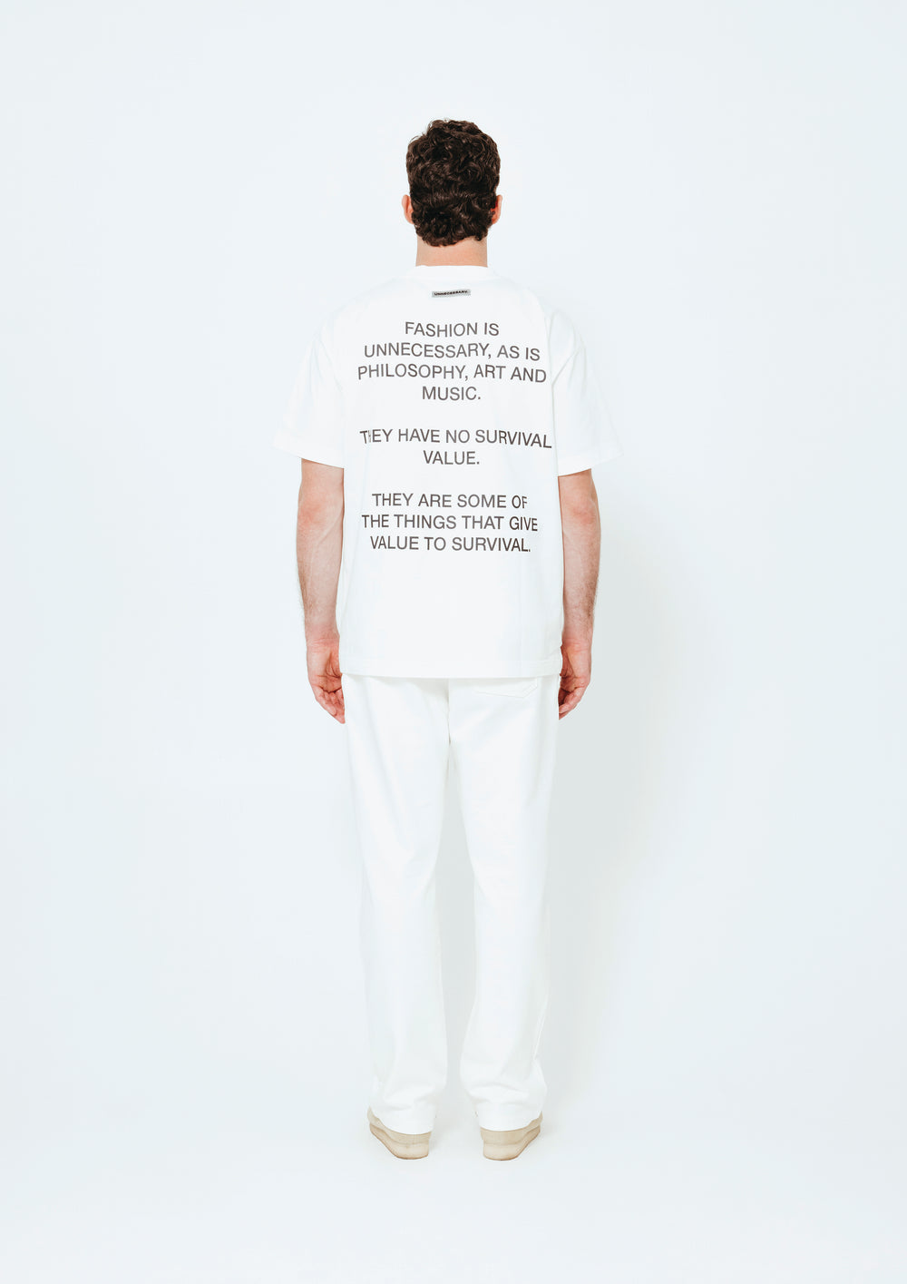 UNNECESSARY Survival T-Shirt | Bone White