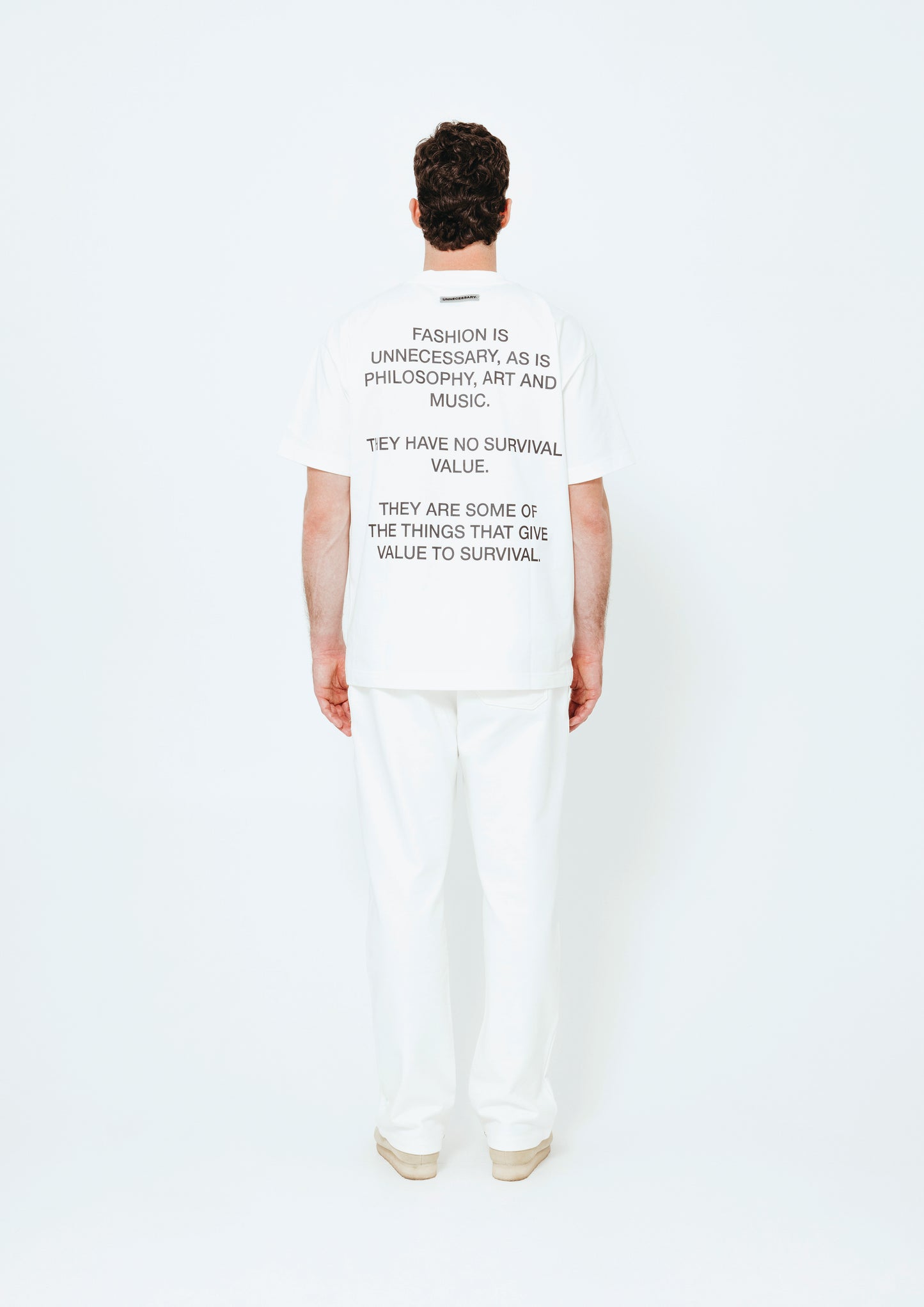 UNNECESSARY Survival T-Shirt | Bone White