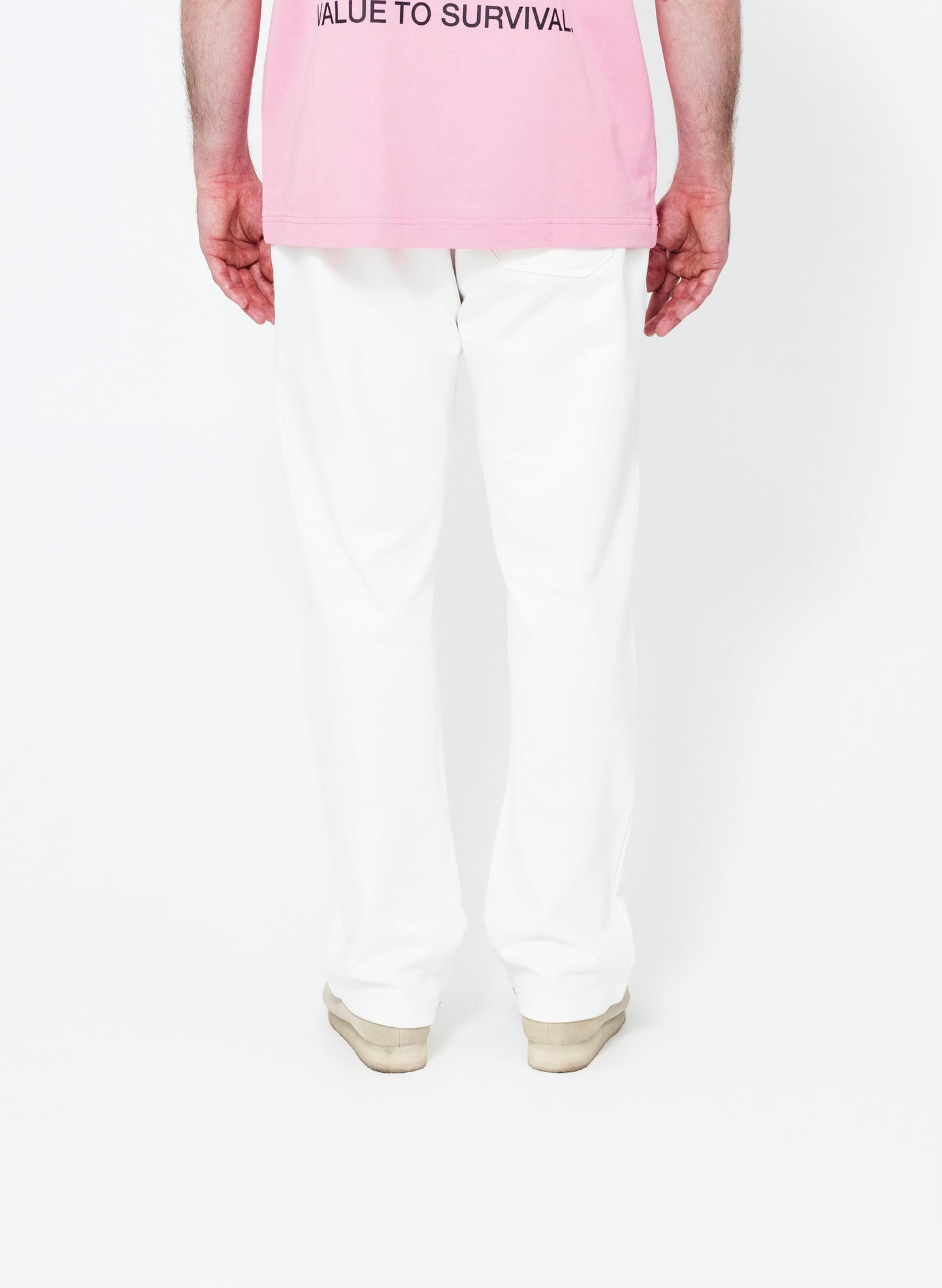 UNNECESSARY Straight-Leg Sweatpant | Bone White