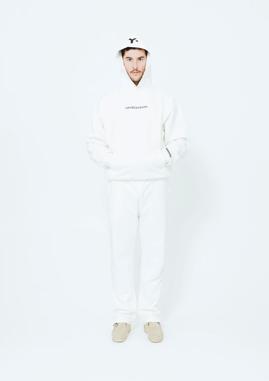 UNNECESSARY Logo Hoodie | Bone White