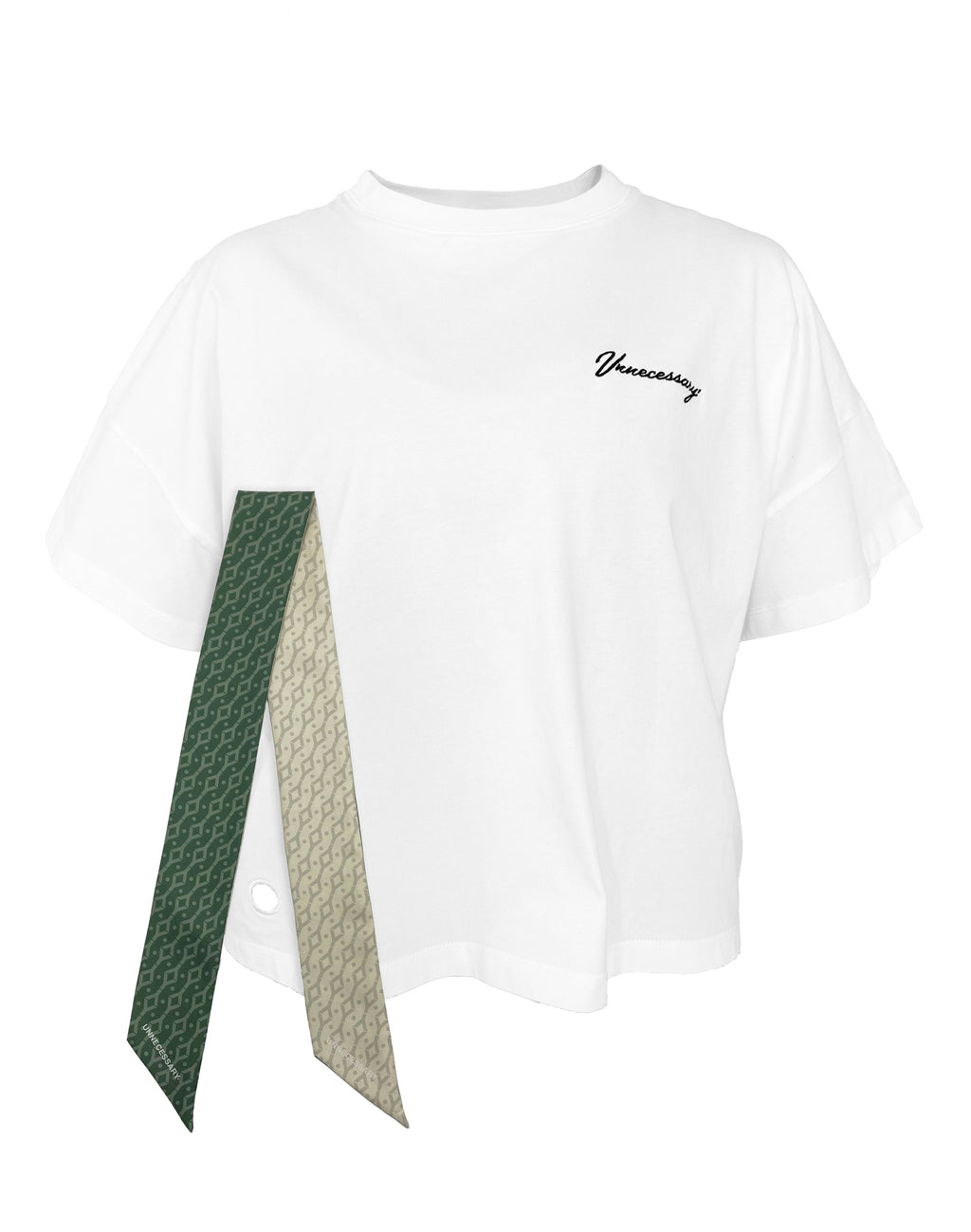 WHITE BOX CUT T-SHIRT + TWILLY