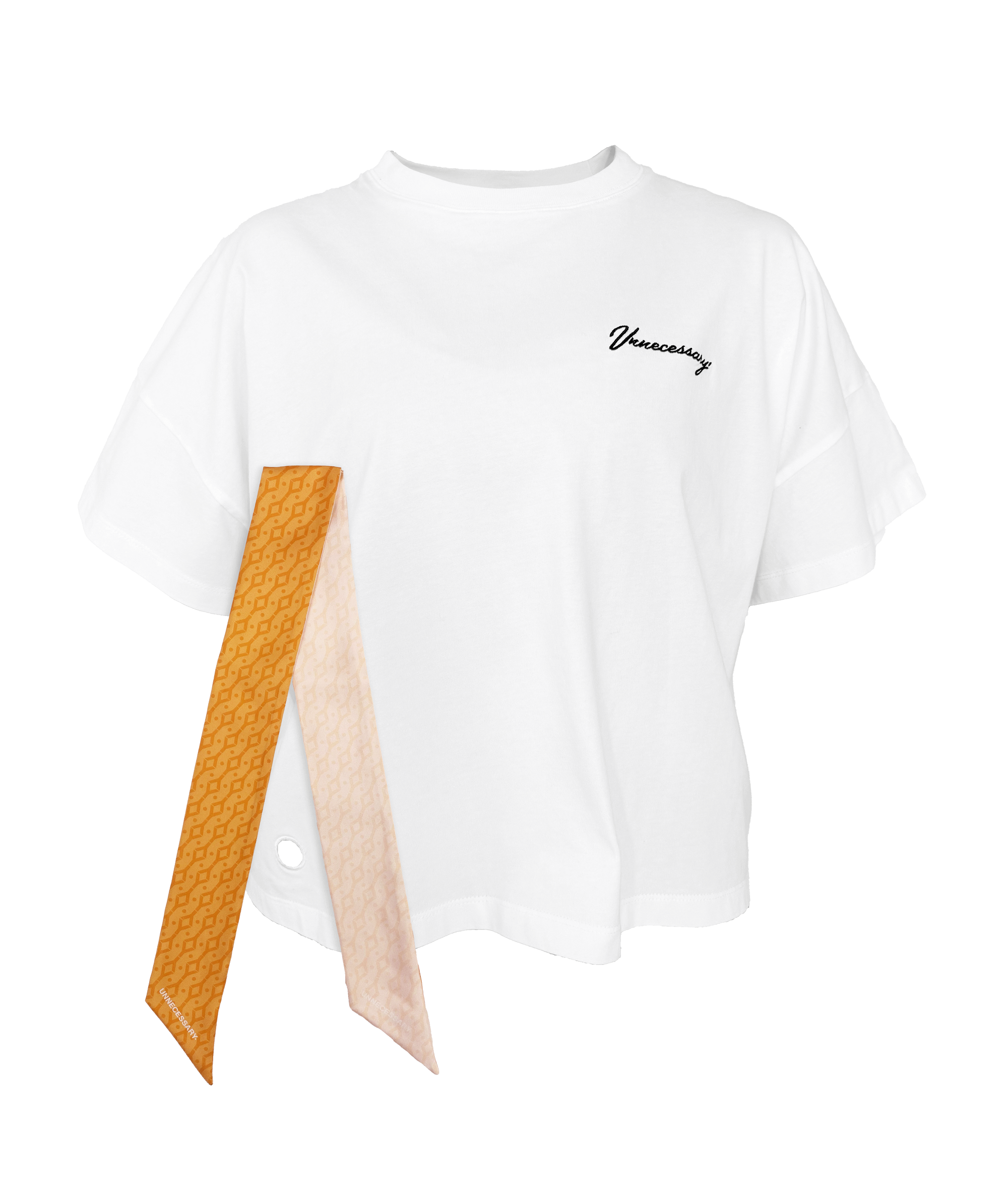 WHITE BOX CUT T-SHIRT + TWILLY
