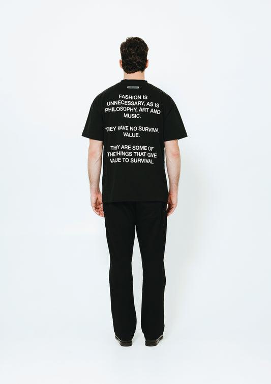 UNNECESSARY Survival T-Shirt | Black